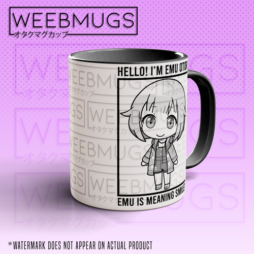 Emu Is Meaning Smile! Anime Meme Mug